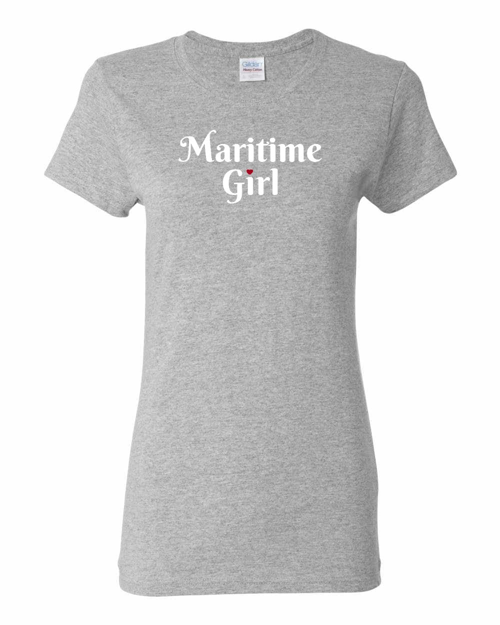 Maritime Girl Heart Dot Women's Tee