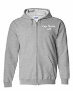 CB Girl Heart Dot Left Chest & Back Zip Hoodie - Unisex