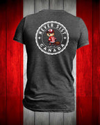 Never 51st Beaver left chest and back Men's Stanfield's Tee