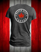 Never 51st Leaf left chest and back Men's Stanfield's Tee