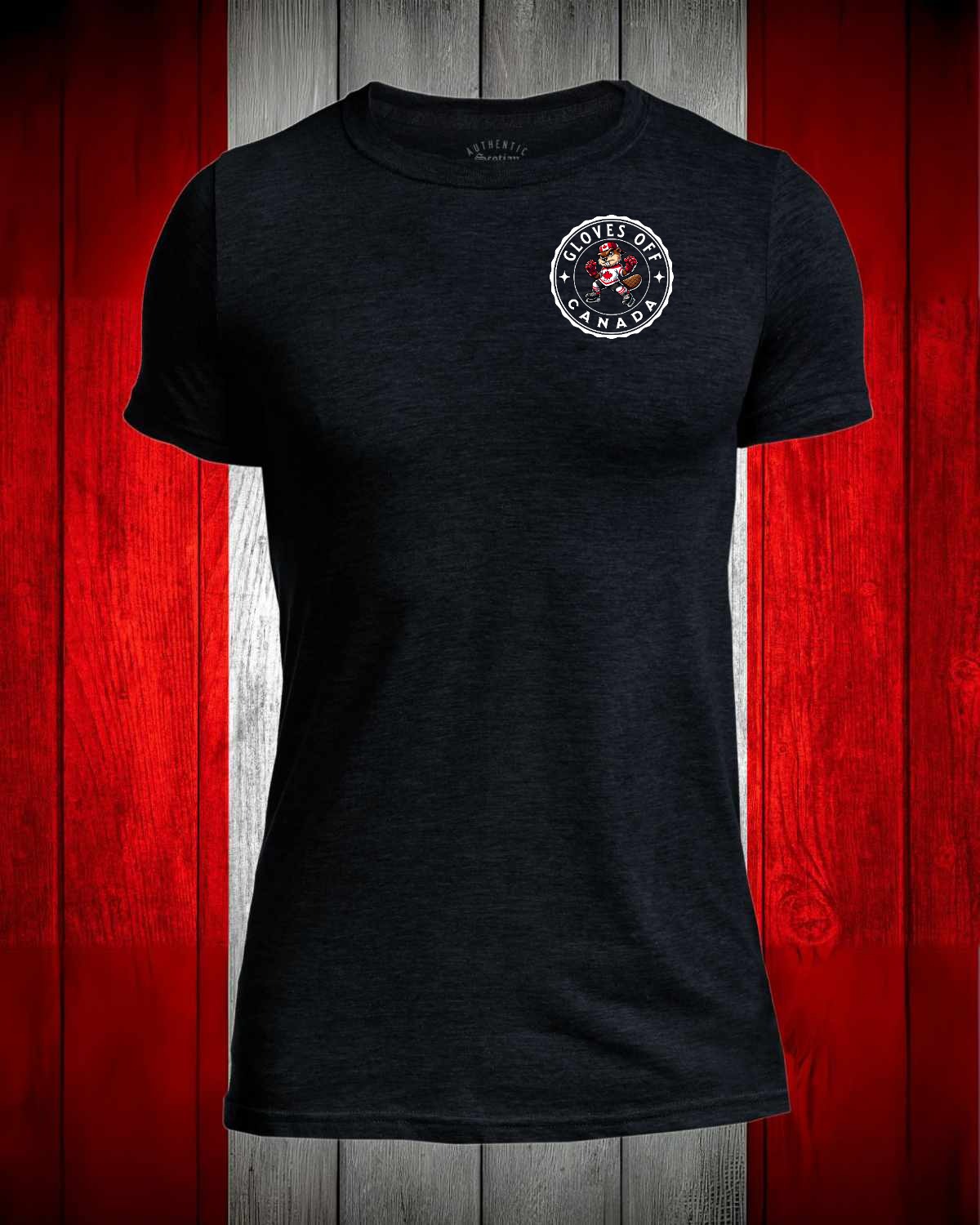 Gloves Off Beaver left chest and back Men's Stanfield's Tee