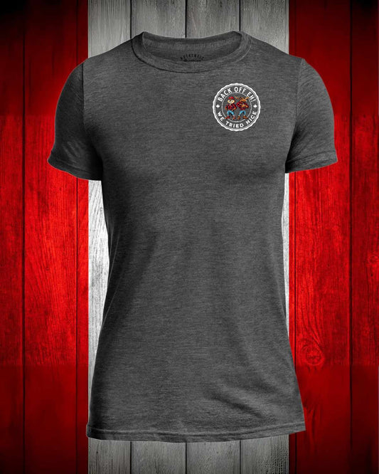 Back off we Tried Nice left chest and back Men's Stanfield's Tee