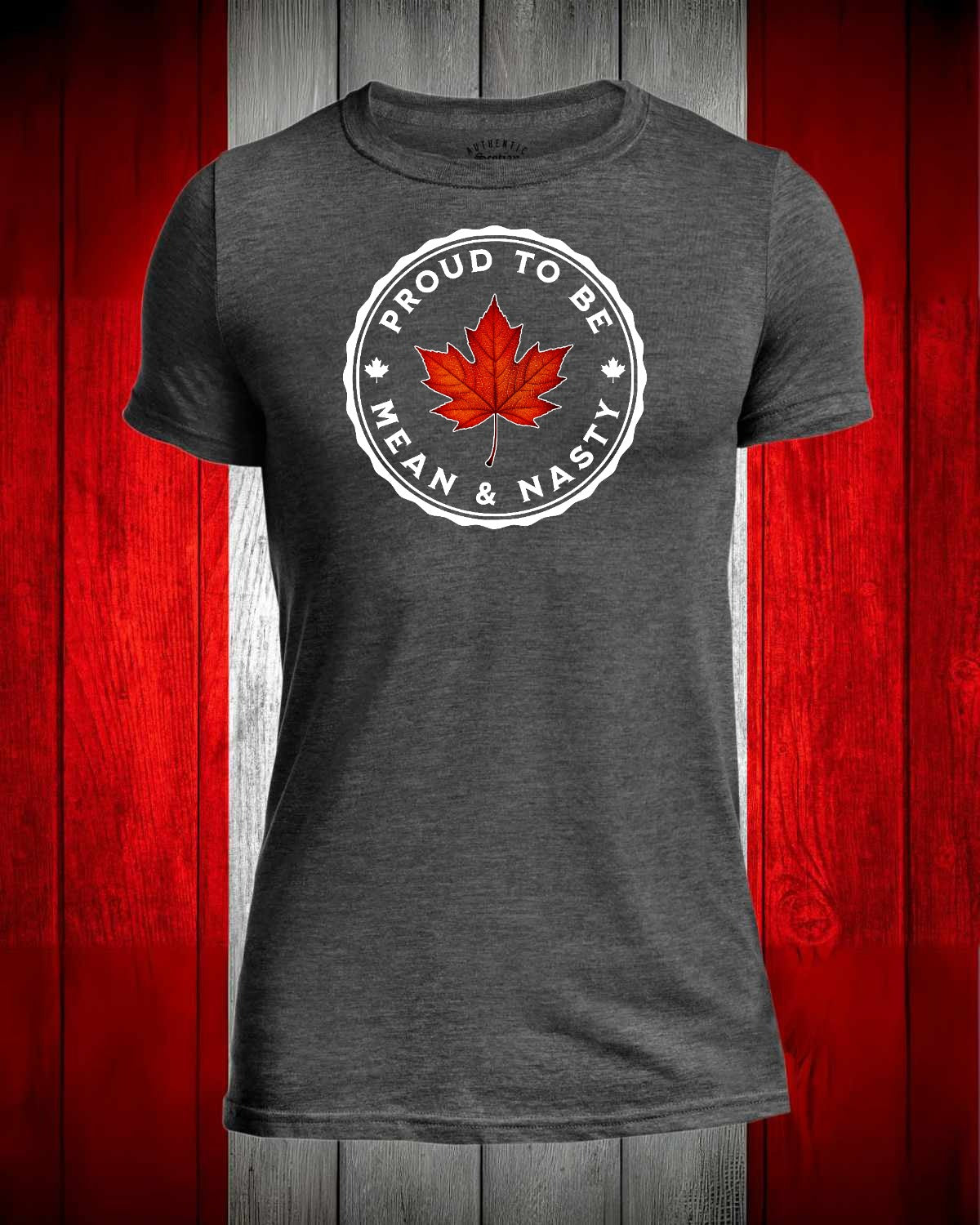 Proud to be Mean and Nasty Leaf Front Men's Stanfield's Tee