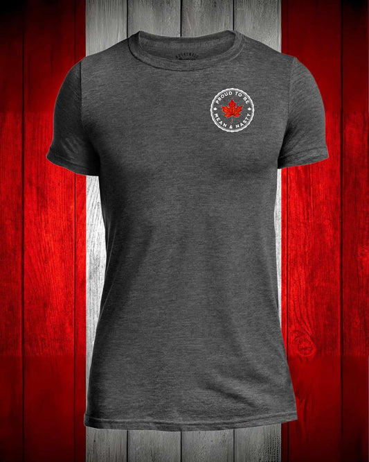 Proud to be Mean and Nasty Leaf left Chest Men's Stanfield's Tee