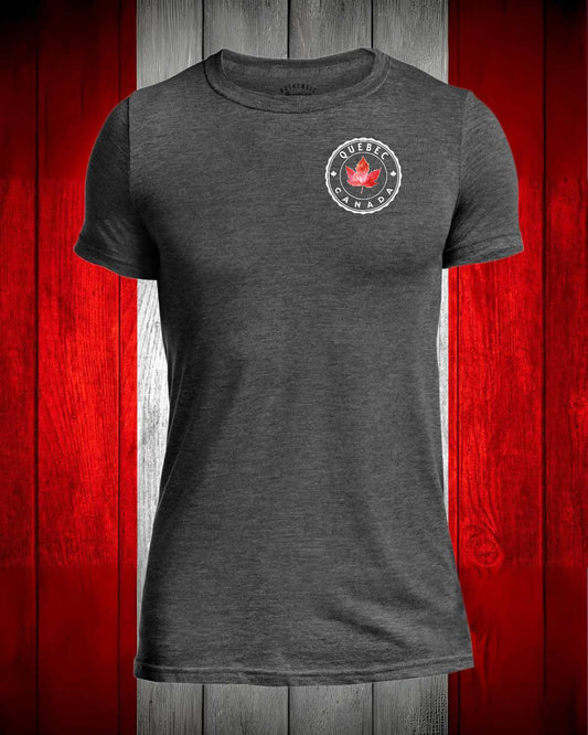 Quebec Canada left chest Men's Stanfield's Tee