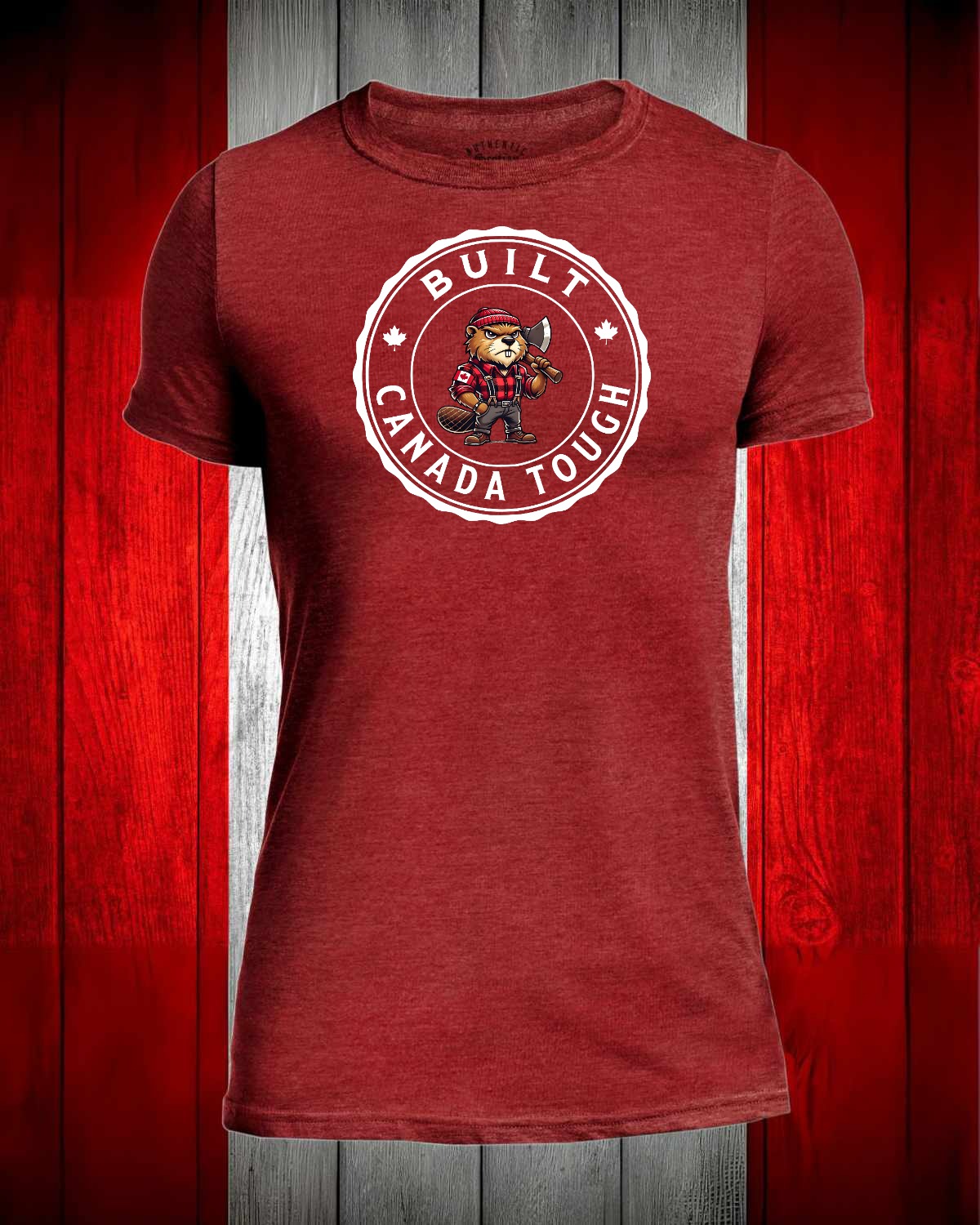 Built Tough Axe Beaver Full Front Men's Stanfield's Tee