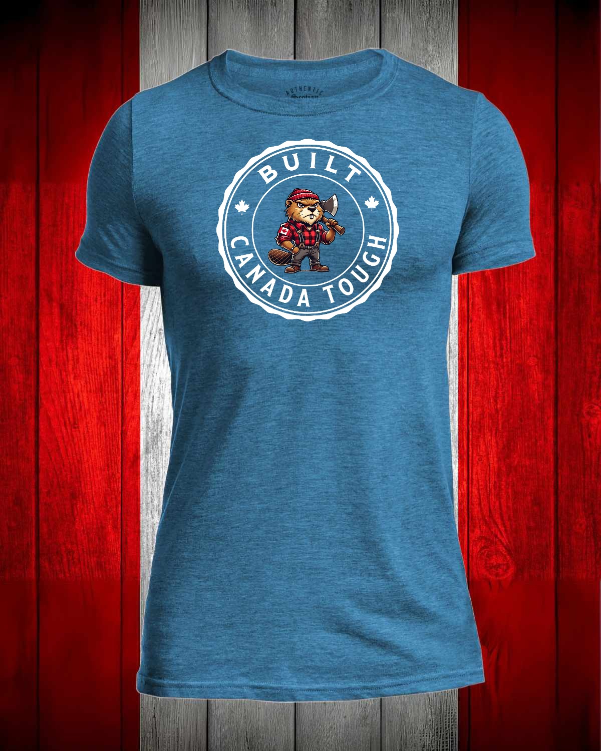 Built Tough Axe Beaver Full Front Men's Stanfield's Tee