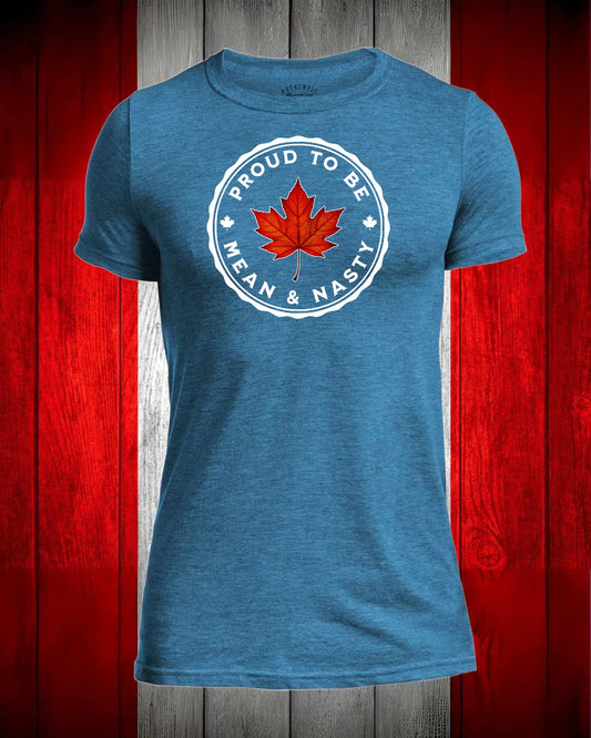 Proud to be Mean and Nasty Leaf Front Men's Stanfield's Tee