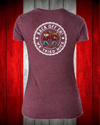 Back off we Tried Nice Left Chest and Back Women's V-neck Stanfield's Tee