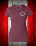 Back off we Tried Nice Left Chest and Back Women's V-neck Stanfield's Tee