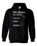 Maritime Swag Bagpipe  Music will Continue Pullover Hoodie - Unisex