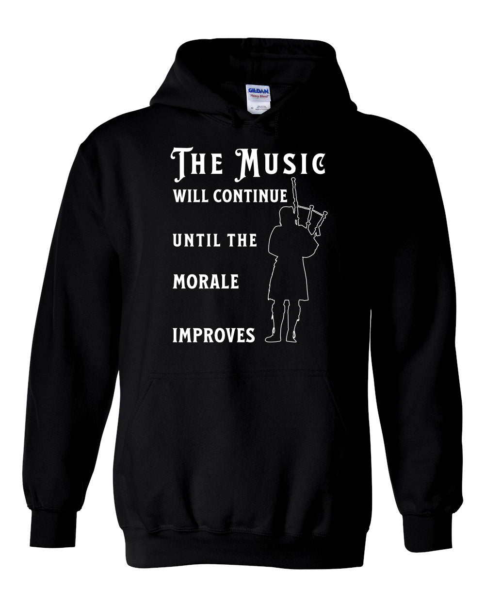 Maritime Swag Bagpipe  Music will Continue Hoodie