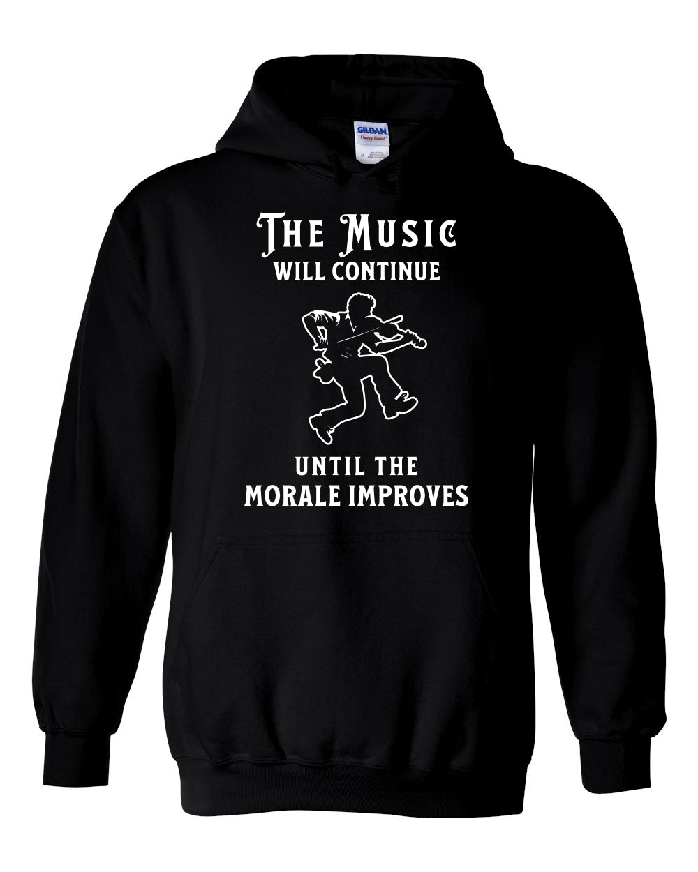 Maritime Swag Music will Continue Fiddle Pullover Hoodie - Unisex