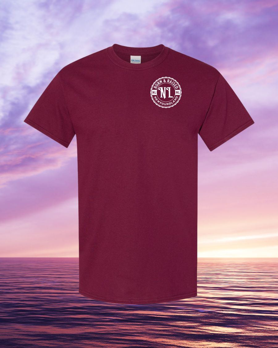 Born & Raised in NL Left Chest Tee