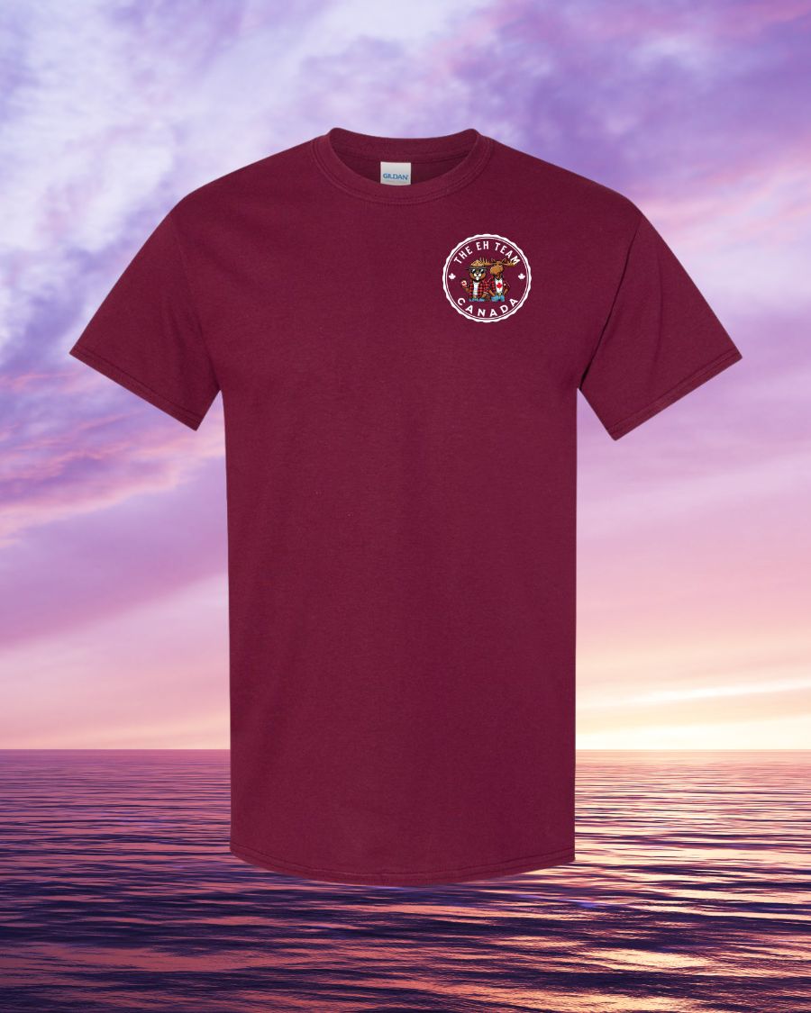 EH! team Left Chest Men's Tee - Gildan Canada (sewn Internationally)