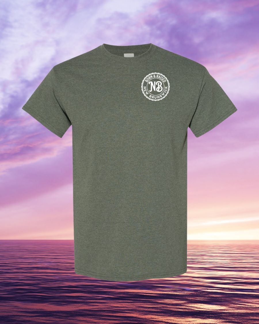 Born & Raised in NB Left Chest Tee