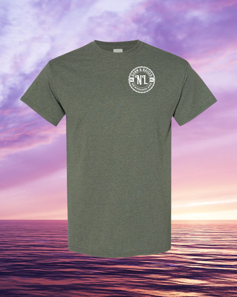 Born & Raised in NL Left Chest Tee