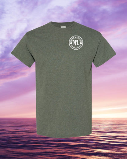 Born & Raised in NL Left Chest Tee