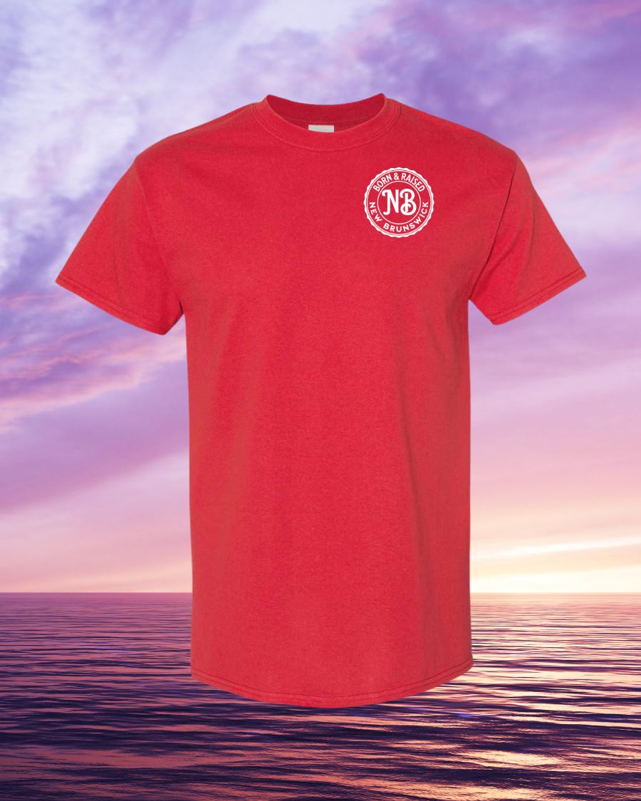 Born & Raised in NB Left Chest Tee