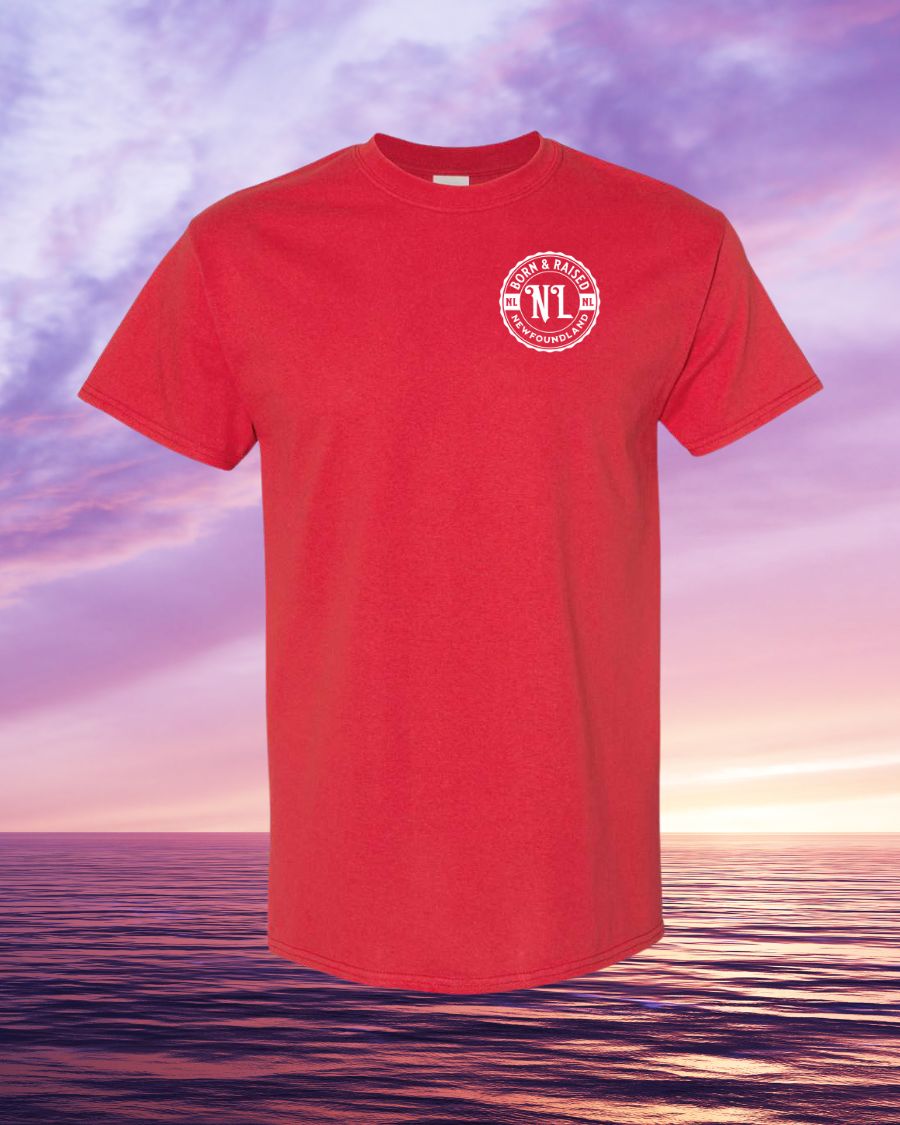 Born & Raised in NL Left Chest Tee