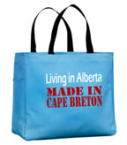 Living In Alberta Made In Cape Breton Tote Bag