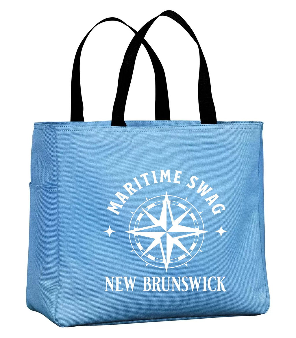 Maritime Swag New Brunswick Compass Tote Bag in Carolina Blue