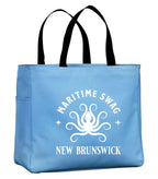 Maritime Swag New Brunswick Octopus Tote Bag in Carolina Blue
