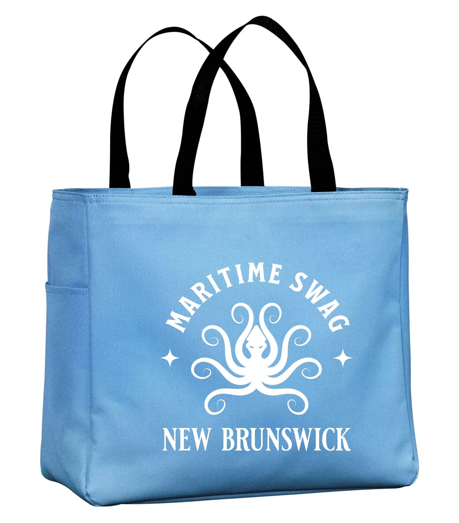Maritime Swag New Brunswick Octopus Tote Bag in Carolina Blue