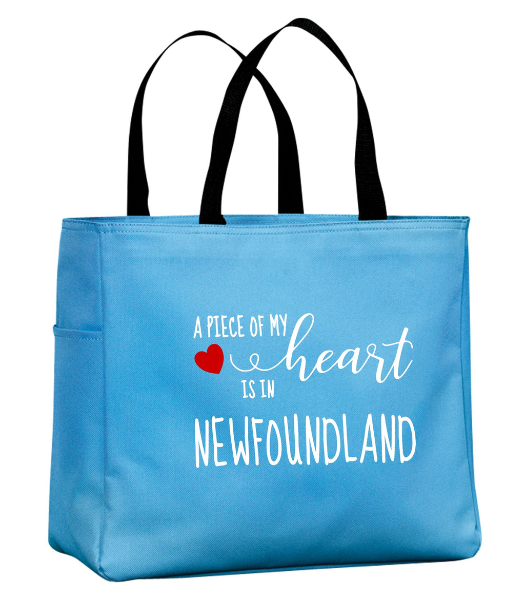 A Piece Of My Heart NFLD Red Heart Tote Bag