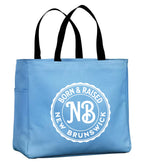 Born and Raised New Brunswick Tote Bag in Carolina Blue