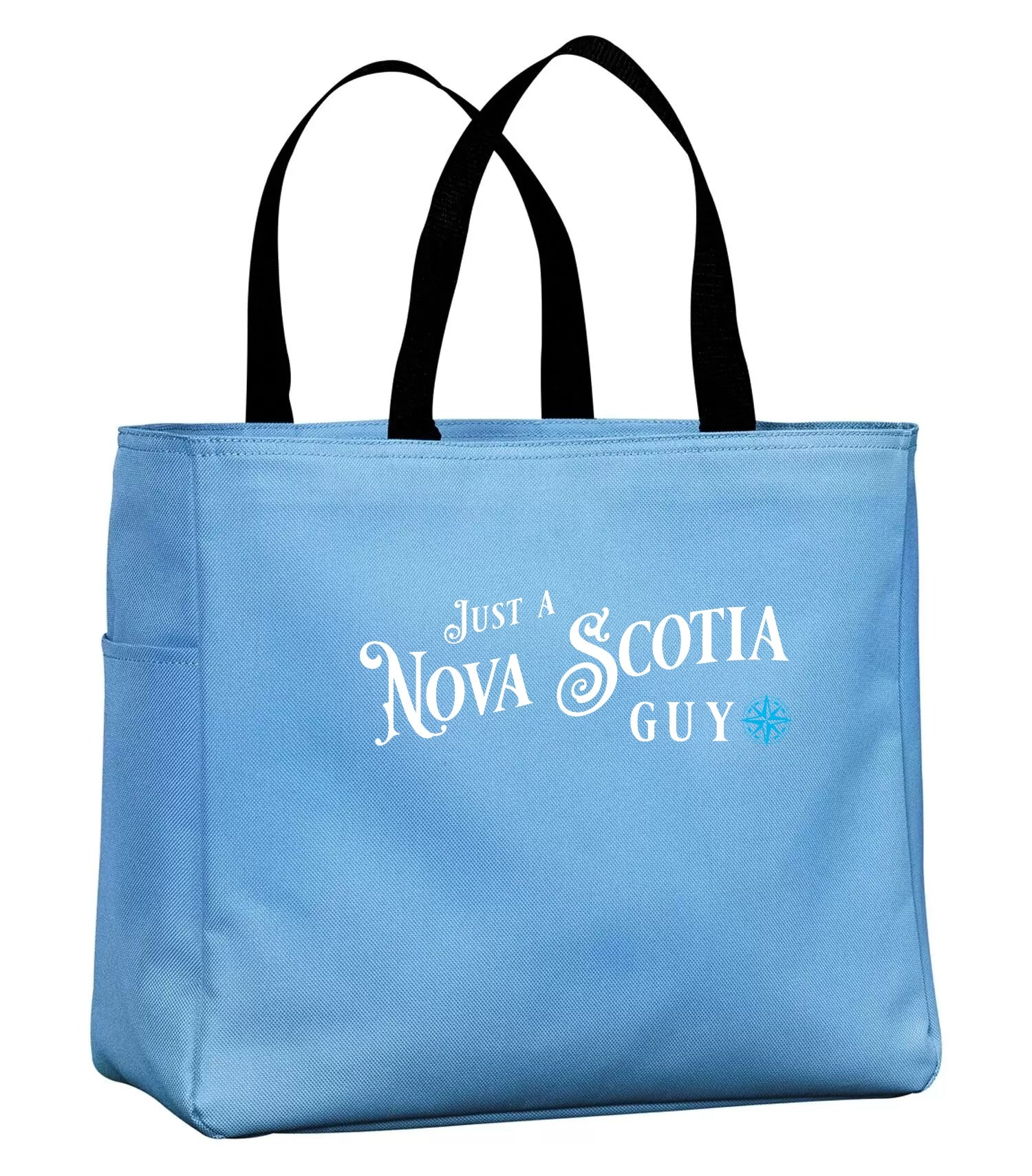 Just A NS Guy Blue Compass Tote