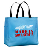 Living In Customized Made In NS Tote template