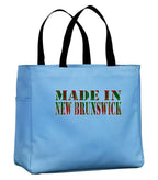 Made in New Brunswick Tartan Tote Bag in Carolina Blue
