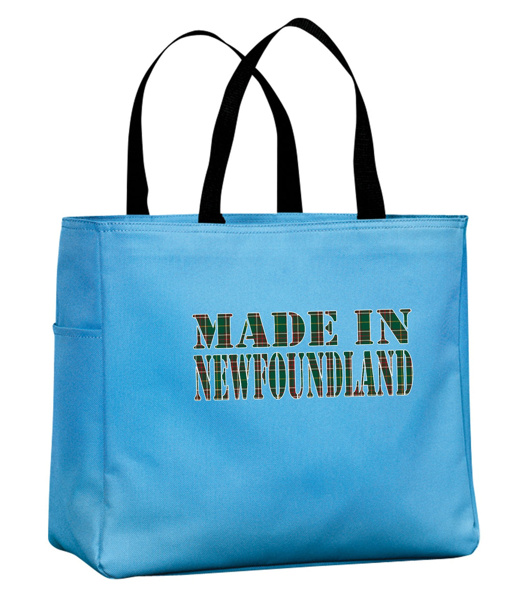 Made In NFLD Tartan Lettering Tote Bag