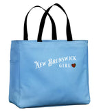 New Brunswick Girl Tartan Tote Bag