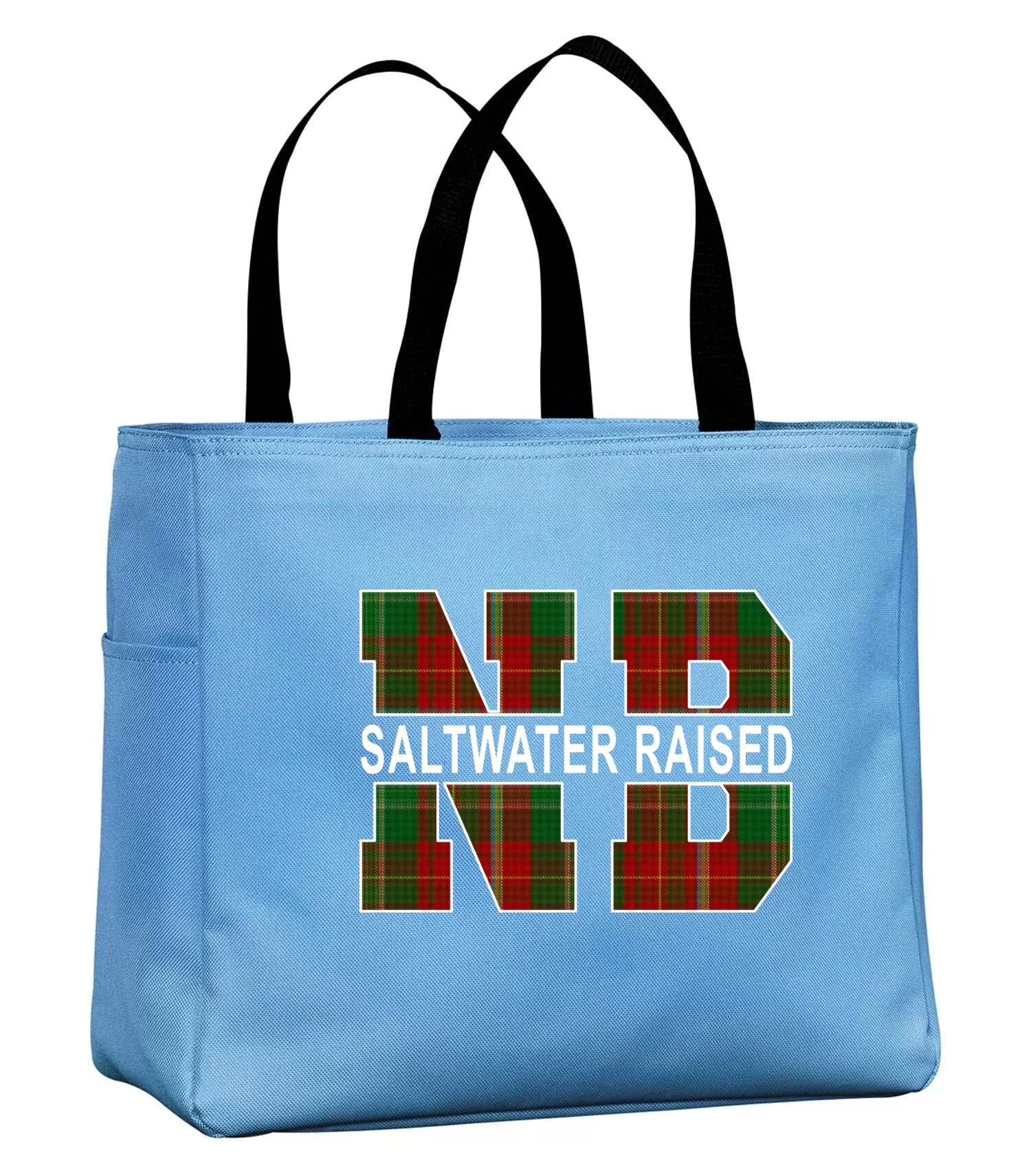 Saltwater Raised New Brunswick Tote Bag in Carolina Blue