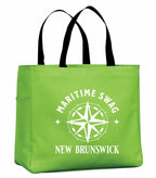 Maritime Swag New Brunswick Compass Tote Bag in Lime
