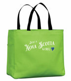 Just A NS Girl Tartan Heart Tote