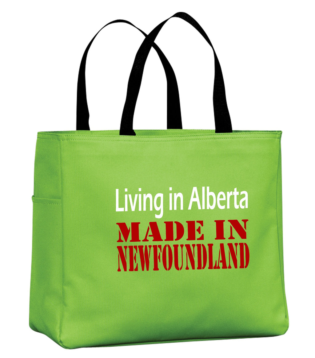 Living In Alberta Made In NFLD Tote Bag