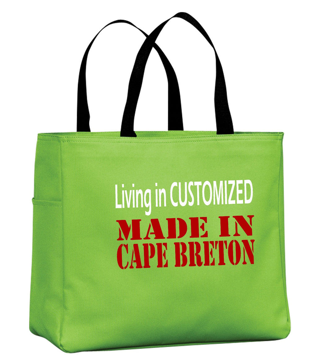 Living In Customized Made In Cape Breton Tote Bag