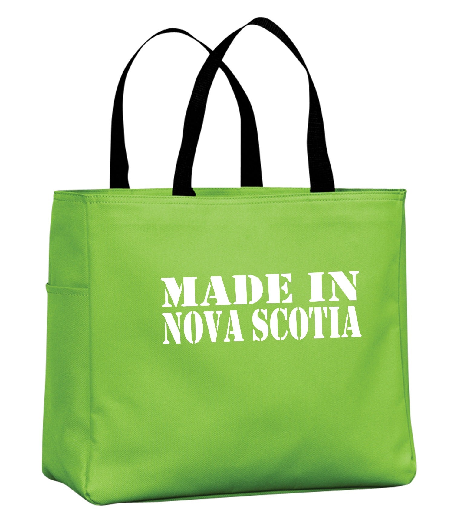 Made In Nova Scotia White Lettering Tote template