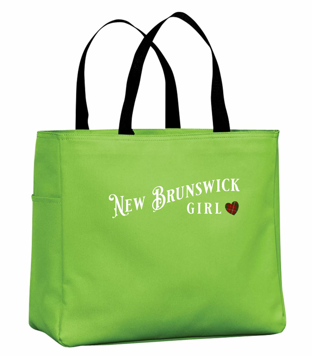 New Brunswick Girl Tartan Tote Bag