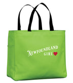 NFLD Girl Red Heart Tote Bag