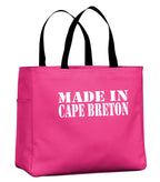 Made In CB White Lettering Tote Bag