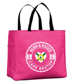 Born & Raised CB Heart Flag Tote Bag