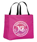 Born and Raised New Brunswick Tote Bag in Tropical Pink