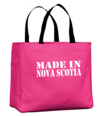 Made In Nova Scotia White Lettering Tote template