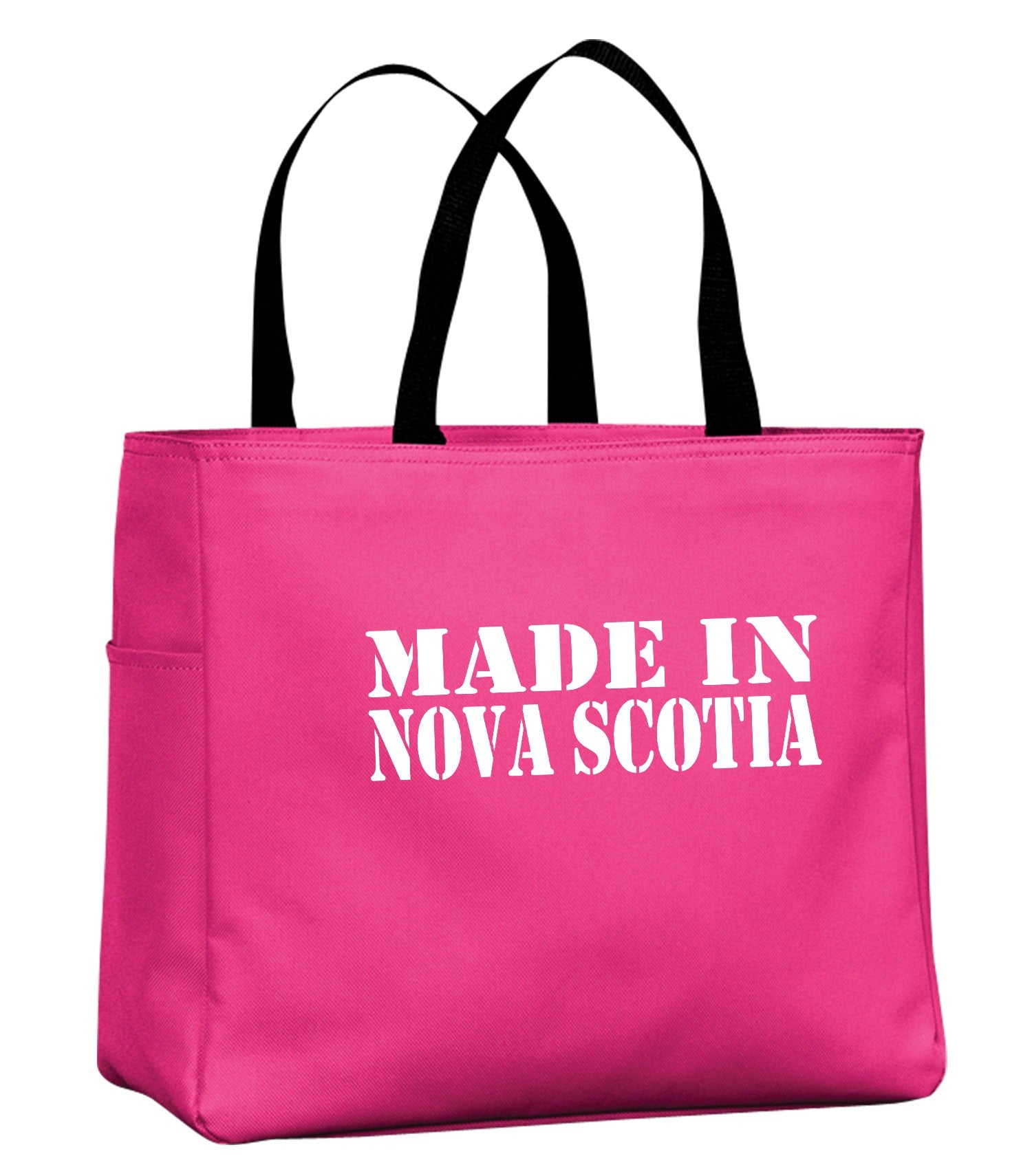 Made In Nova Scotia White Lettering Tote template