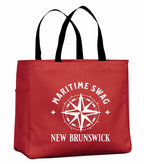 Maritime Swag New Brunswick Compass Tote Bag in Red