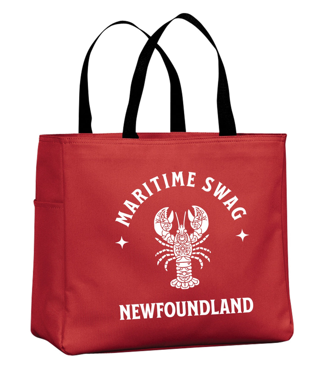 Maritime Swag NFLD White Lobster Tote Bag
